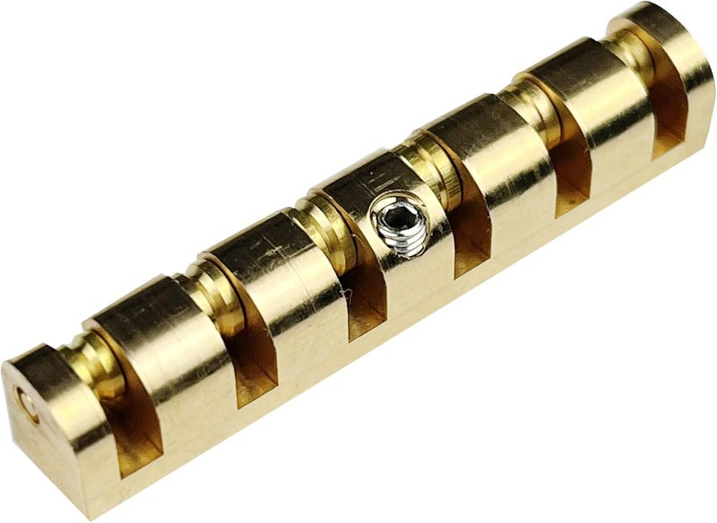 Kaynes 43mm Height Adjustable Brass Roller Guitar Nut Replacement for Les Paul LP SG Style Electric or Acoustic Guitars - Image 2